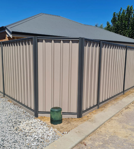 Perth Colorbond Fence Installation Job